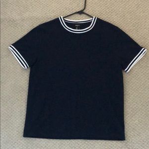 Forever 21 Navy Blue Varsity Tee